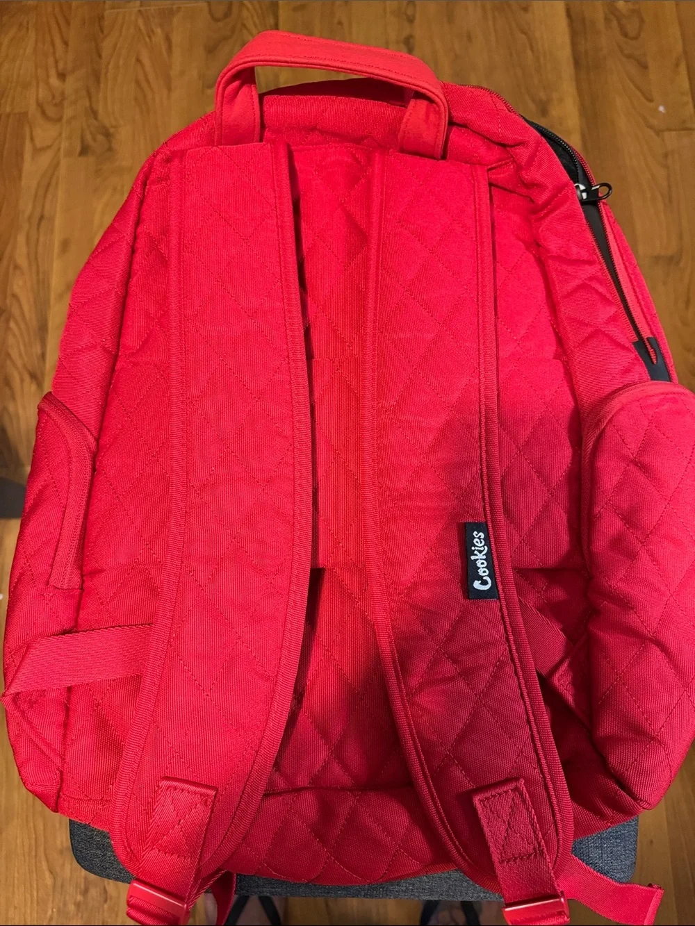 Cookies Quilted Kids Backpack — Bright Red
